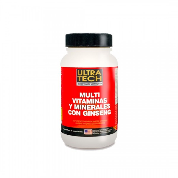 Multi Vitaminas y minerales con Ginseng